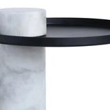 Osmond Side Table – White Marble