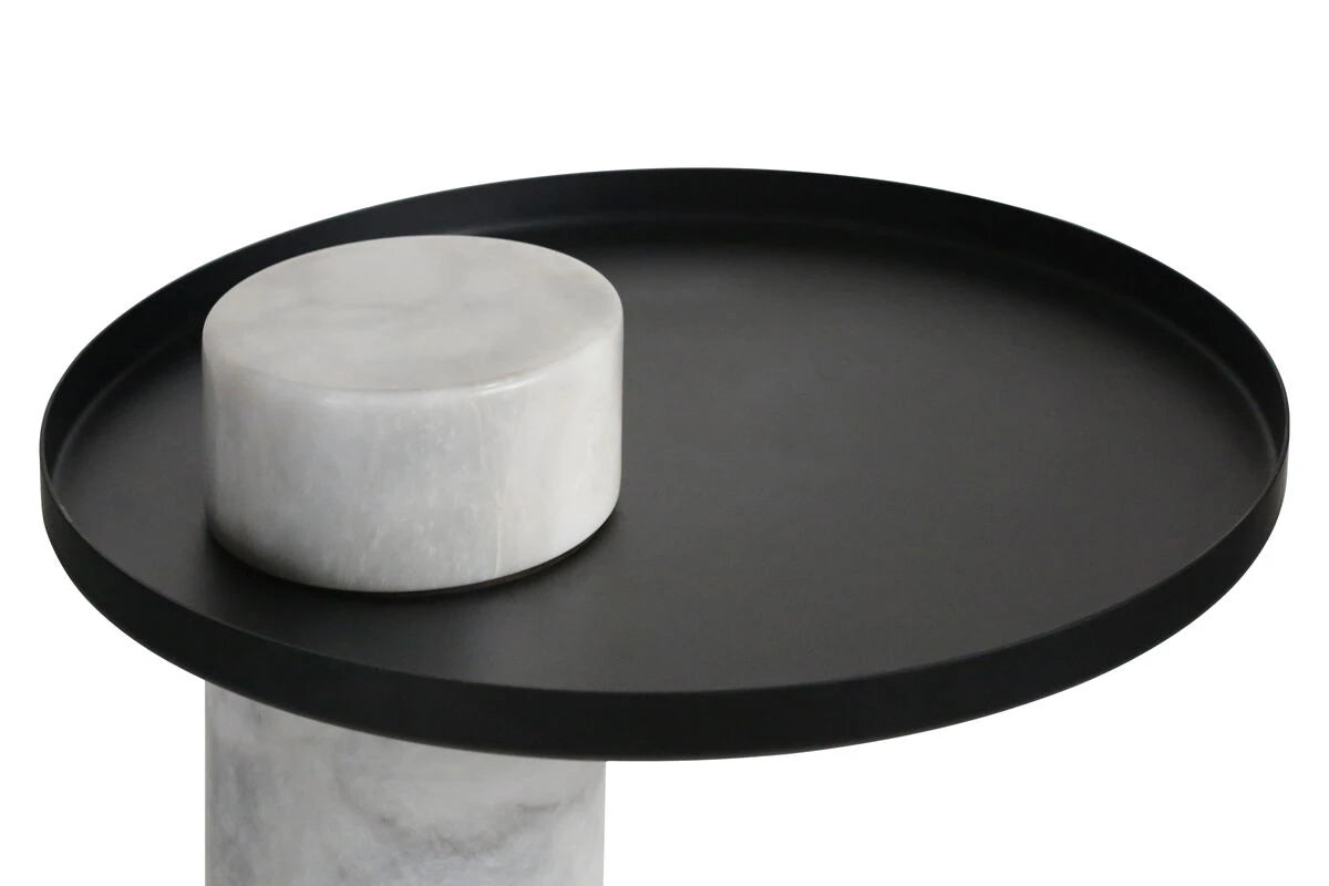 Osmond Side Table – White Marble