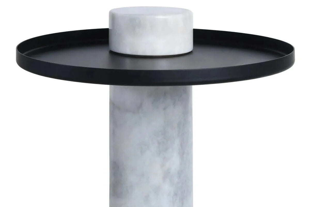 Osmond Side Table – White Marble