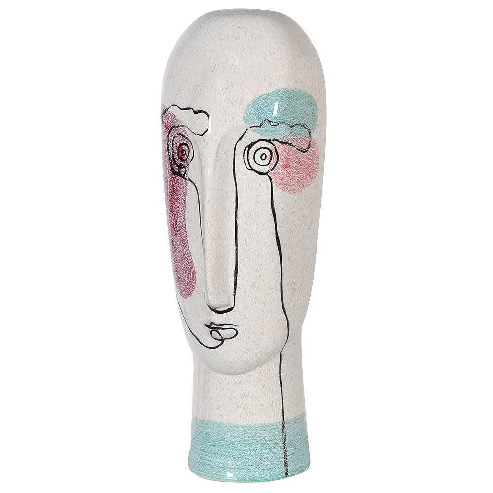 Pablo Abstract Small Face Decoration in Ceramic – Excess Stock