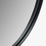 Pacific Lifestyle Black Round Wall Mirror – Large