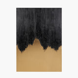 Pacific Lifestyle Black and Gold Abstract Canvas