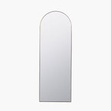 Pacific Lifestyle Brushed Gold Arched Floor Mirror