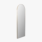 Pacific Lifestyle Brushed Gold Arched Floor Mirror