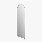Pacific Lifestyle Brushed Gold Arched Floor Mirror