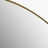 Pacific Lifestyle Brushed Gold Arched Floor Mirror