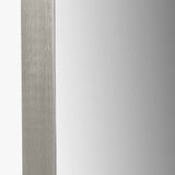 Pacific Lifestyle Brushed Silver Arched Floor Mirror