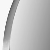 Pacific Lifestyle Brushed Silver Arched Floor Mirror