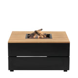 Pacific Lifestyle Cosipure Fire Pit – Black & Teak – 100