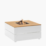 Pacific Lifestyle Cosipure Fire Pit – White & Teak – 100