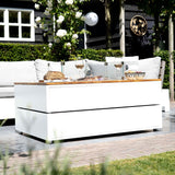 Pacific Lifestyle Cosipure Fire Pit – White & Teak – 120