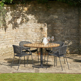 Pacific Lifestyle Dakota 4 Seater Outdoor Dining Set – Black