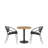 Pacific Lifestyle Dakota Outdoor Bistro Set – Black