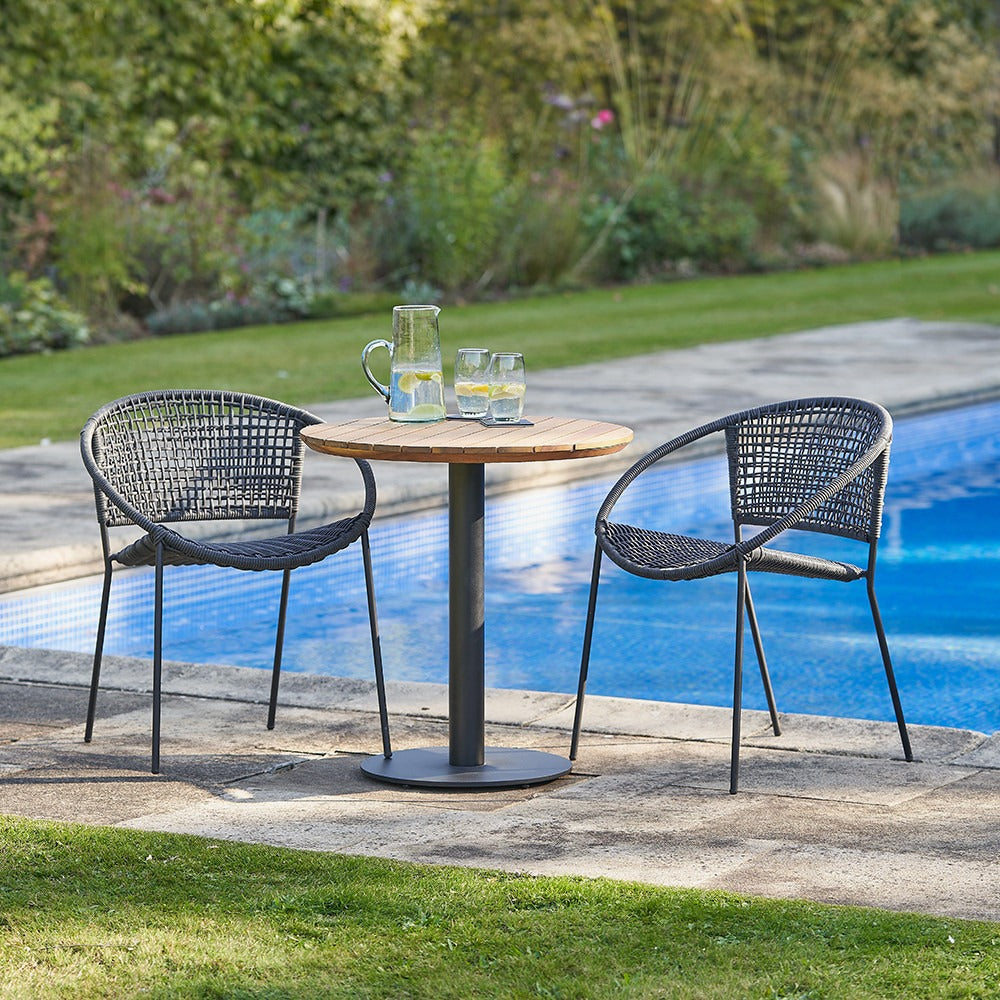 Pacific Lifestyle Dakota Outdoor Bistro Set – Black