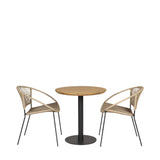 Pacific Lifestyle Dakota Outdoor Bistro Set – Natural Wheat
