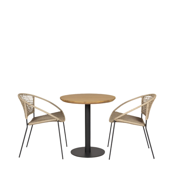 Pacific Lifestyle Dakota Outdoor Bistro Set – Natural Wheat
