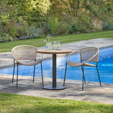 Pacific Lifestyle Dakota Outdoor Bistro Set – Natural Wheat
