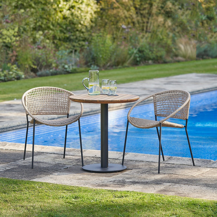 Pacific Lifestyle Dakota Outdoor Bistro Set – Natural Wheat