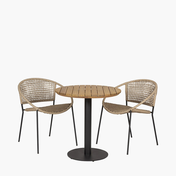 Pacific Lifestyle Dakota Outdoor Bistro Set – Natural Wheat