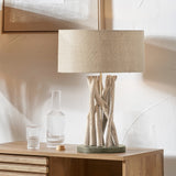 Pacific Lifestyle Derna Table Lamp – Drift Wood & Natural Jute