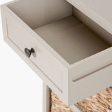 Pacific Lifestyle Devonshire 1 Drawer 4 Basket Tall Unit – Putty
