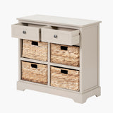 Pacific Lifestyle Devonshire 2 Drawer 4 Basket Unit - Putty