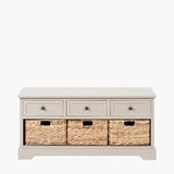 Pacific Lifestyle Devonshire 3 Drawer 3 Basket Unit - Putty