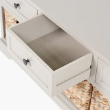 Pacific Lifestyle Devonshire 3 Drawer 3 Basket Unit - Putty