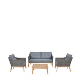 Pacific Lifestyle Larissa Outdoor Seating Set – Kubu Grey