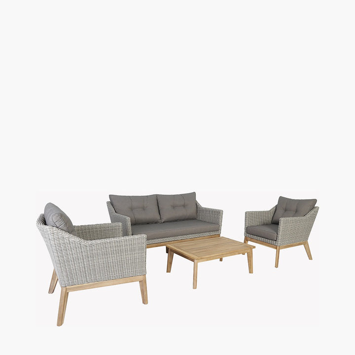 Pacific Lifestyle Larissa Outdoor Seating Set – Light Kubu Grey