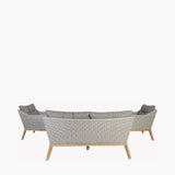 Pacific Lifestyle Larissa Outdoor Seating Set – Light Kubu Grey