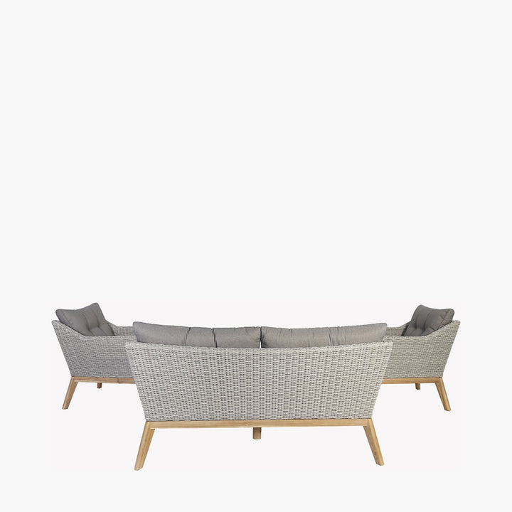 Pacific Lifestyle Larissa Outdoor Seating Set – Light Kubu Grey