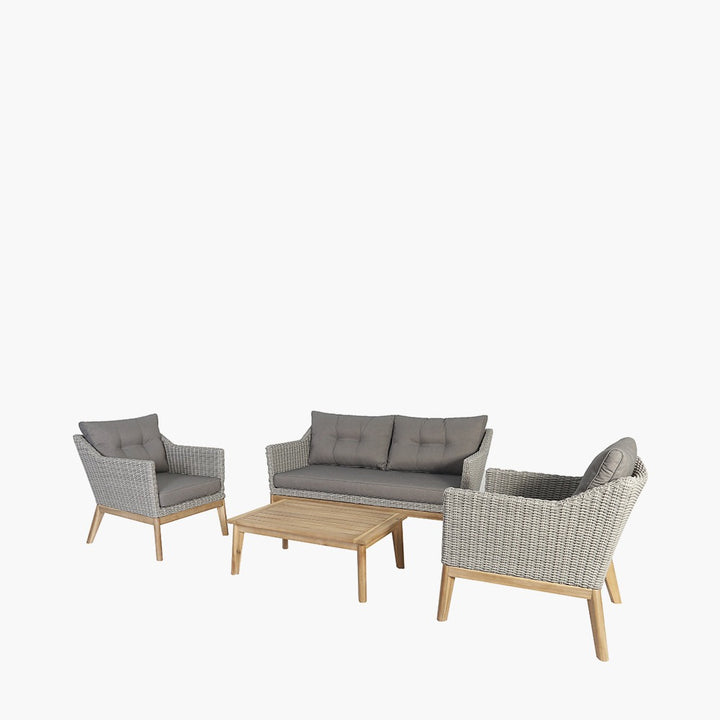 Pacific Lifestyle Larissa Outdoor Seating Set – Light Kubu Grey