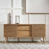 Pacific Lifestyle Larvik 2 Door 2 Drawer Sideboard – Natural Eucalyptus