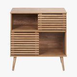Pacific Lifestyle Larvik 2 Door 2 Shelf Unit – Natural Eucalyptus