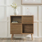 Pacific Lifestyle Larvik 2 Door 2 Shelf Unit – Natural Eucalyptus