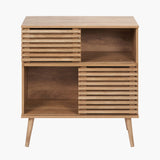 Pacific Lifestyle Larvik 2 Door 2 Shelf Unit – Natural Eucalyptus