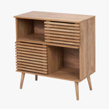 Pacific Lifestyle Larvik 2 Door 2 Shelf Unit – Natural Eucalyptus
