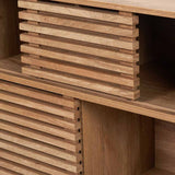 Pacific Lifestyle Larvik 2 Door 2 Shelf Unit – Natural Eucalyptus