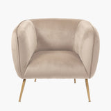 Pacific Lifestyle Lucca Armchair – Biscuit Velvet