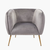 Pacific Lifestyle Lucca Armchair – Dove Grey Velvet