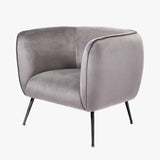 Pacific Lifestyle Lucca Armchair – Dove Grey Velvet