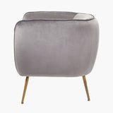 Pacific Lifestyle Lucca Armchair – Dove Grey Velvet