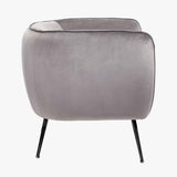 Pacific Lifestyle Lucca Armchair – Dove Grey Velvet