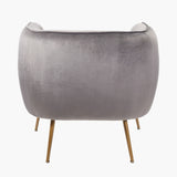 Pacific Lifestyle Lucca Armchair – Dove Grey Velvet