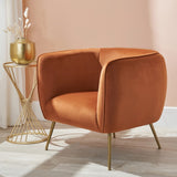 Pacific Lifestyle Lucca Armchair – Tobacco Velvet