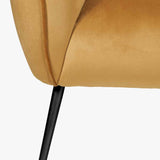 Pacific Lifestyle Lucca Sofa – Gold Velvet