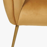 Pacific Lifestyle Lucca Sofa – Gold Velvet