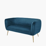 Pacific Lifestyle Lucca Sofa – Sapphire Blue Velvet