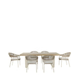 Pacific Lifestyle Osaka Outdoor 6 Seater Dining Set